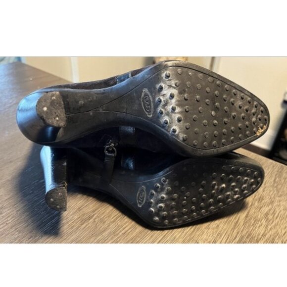 TOD'S STRAP HEELED BOOTS 8 - Picture 8 of 11